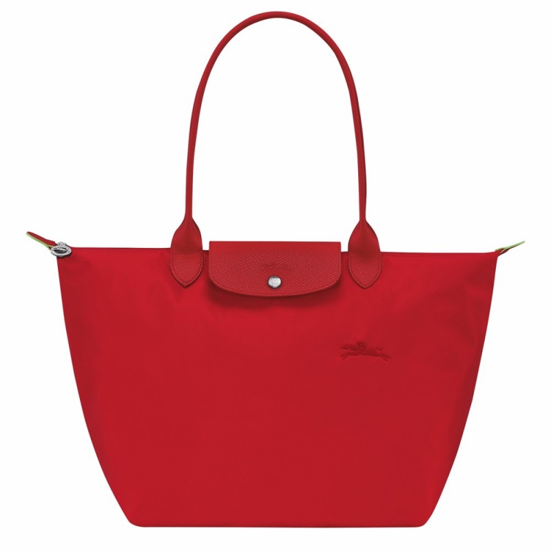 Red Longchamp Le Pliage L Women's Shoulder Bags